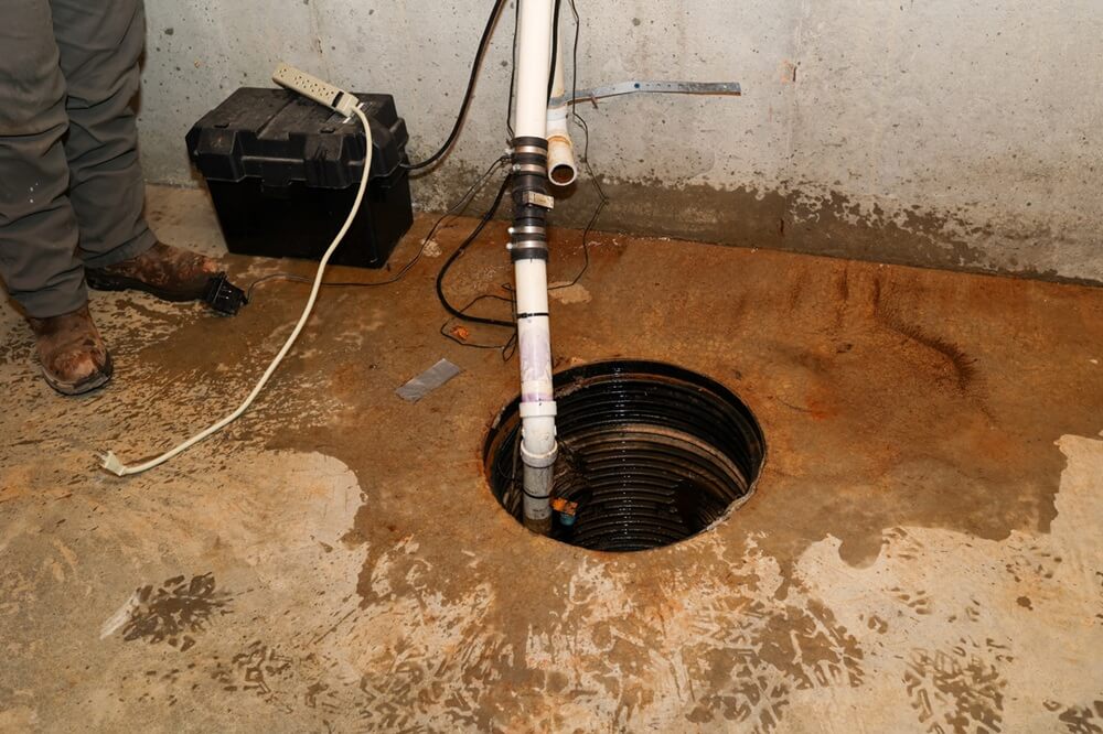 sump pump installation
