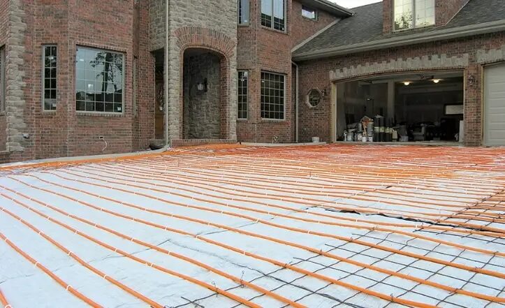 heated driveway construction