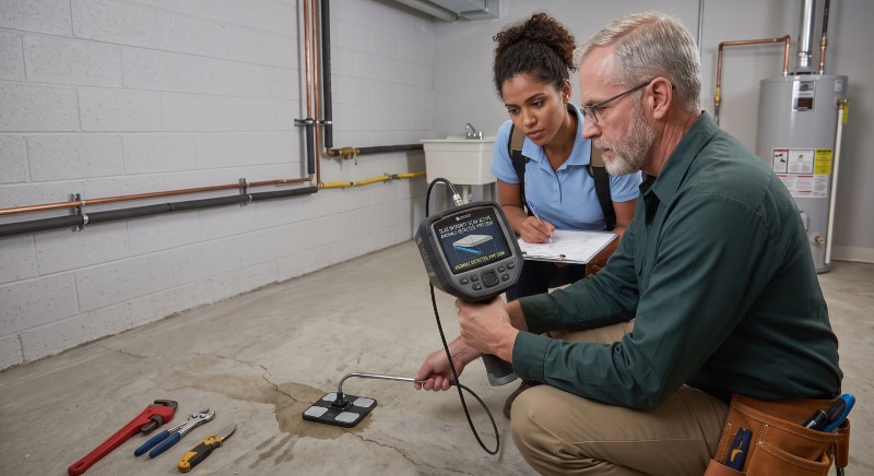 tracer gas finding leak